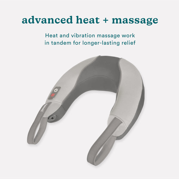 Vibration Neck Massager with Heat - Grey - Homedics